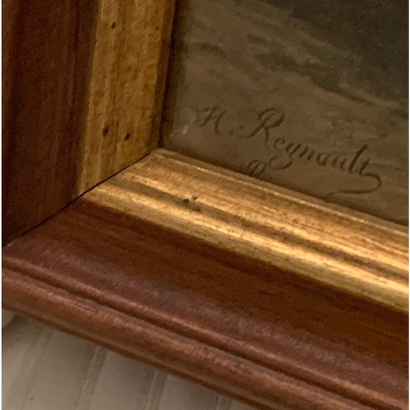 Framed “Automedon with the Horses of Achilles” - Picture 9 of 12